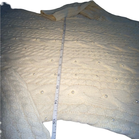 House of Harlow‎ 1960 Cream Long Sleeve sweater Dress wool blend size L - Picture 11 of 13